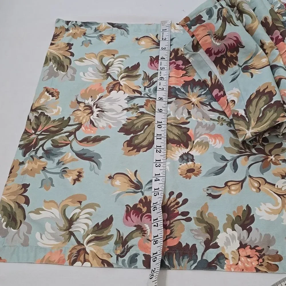 Williams & Sonoma Autumn Floral Set Of 7‎ Napkins